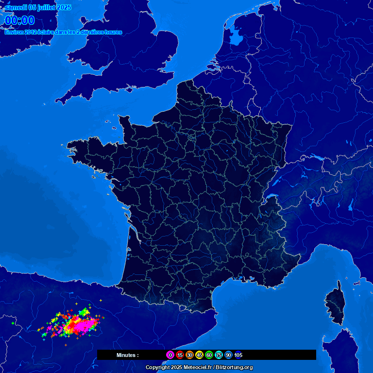 Image d'illustration pour Orages violents les 7 & 8 août : foudre, rafales et forte pluie