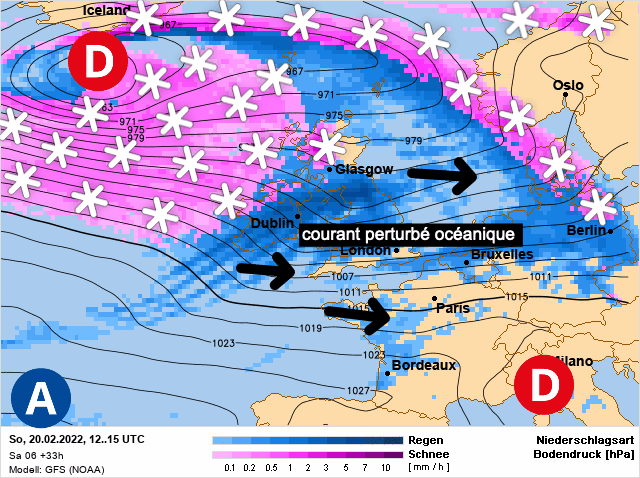 Carte de prévisions d'europe du Dimanche 20 février 2022