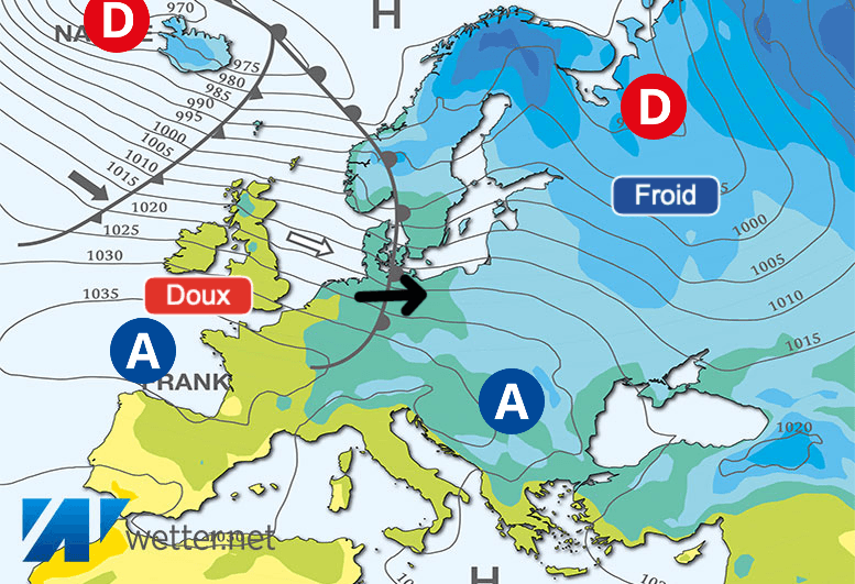 Carte de prévisions d'europe du Vendredi 2 février 2024