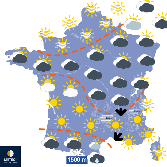 Calme jusqu'à samedi, puis radical changement de temps !!