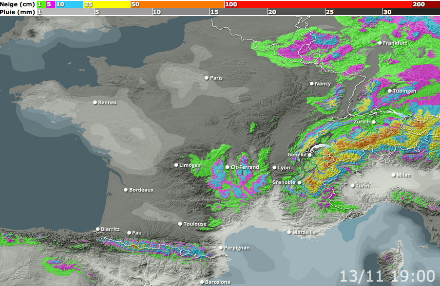 Image d'illustration pour Premières chutes de neige en montagne