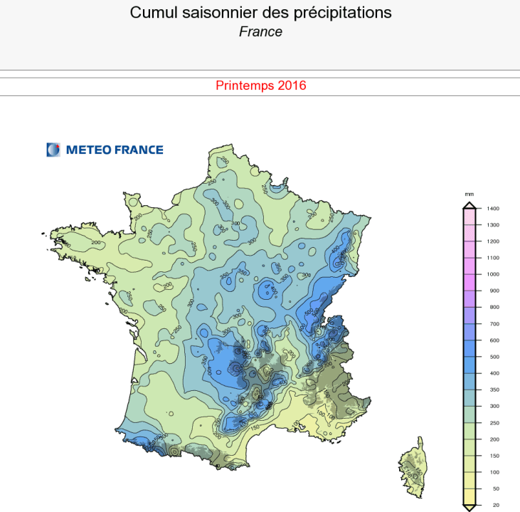 Image d'illustration pour Bilan météo d'un printemps un peu frais, très arrosé et maussade