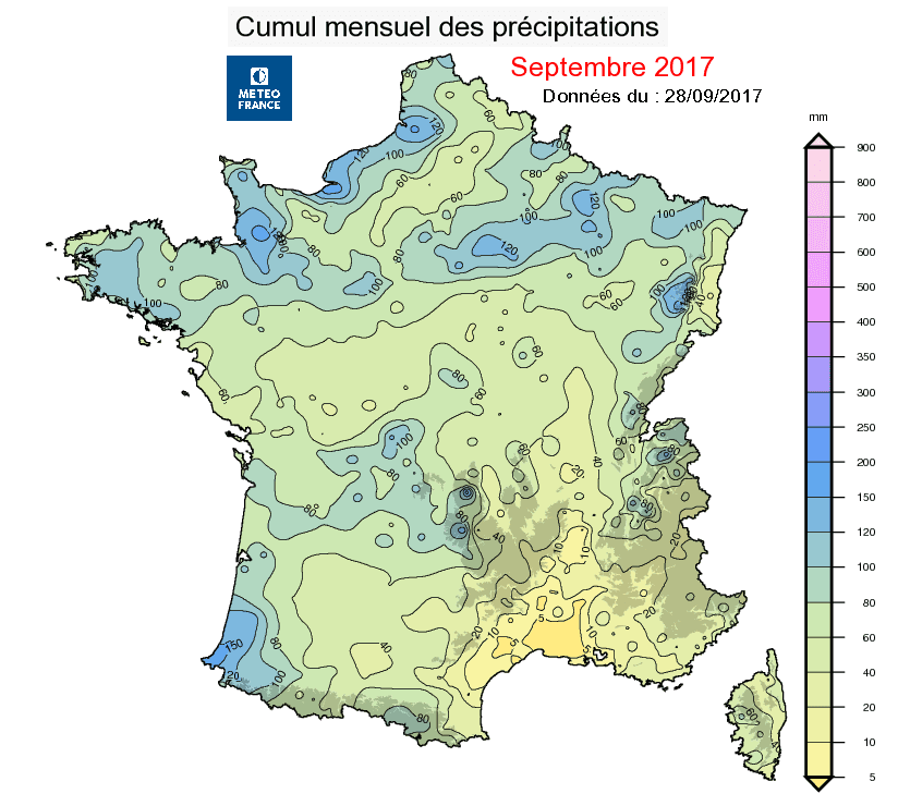Image d'illustration pour Pré-bilan du mois de septembre en France : frais & nuageux