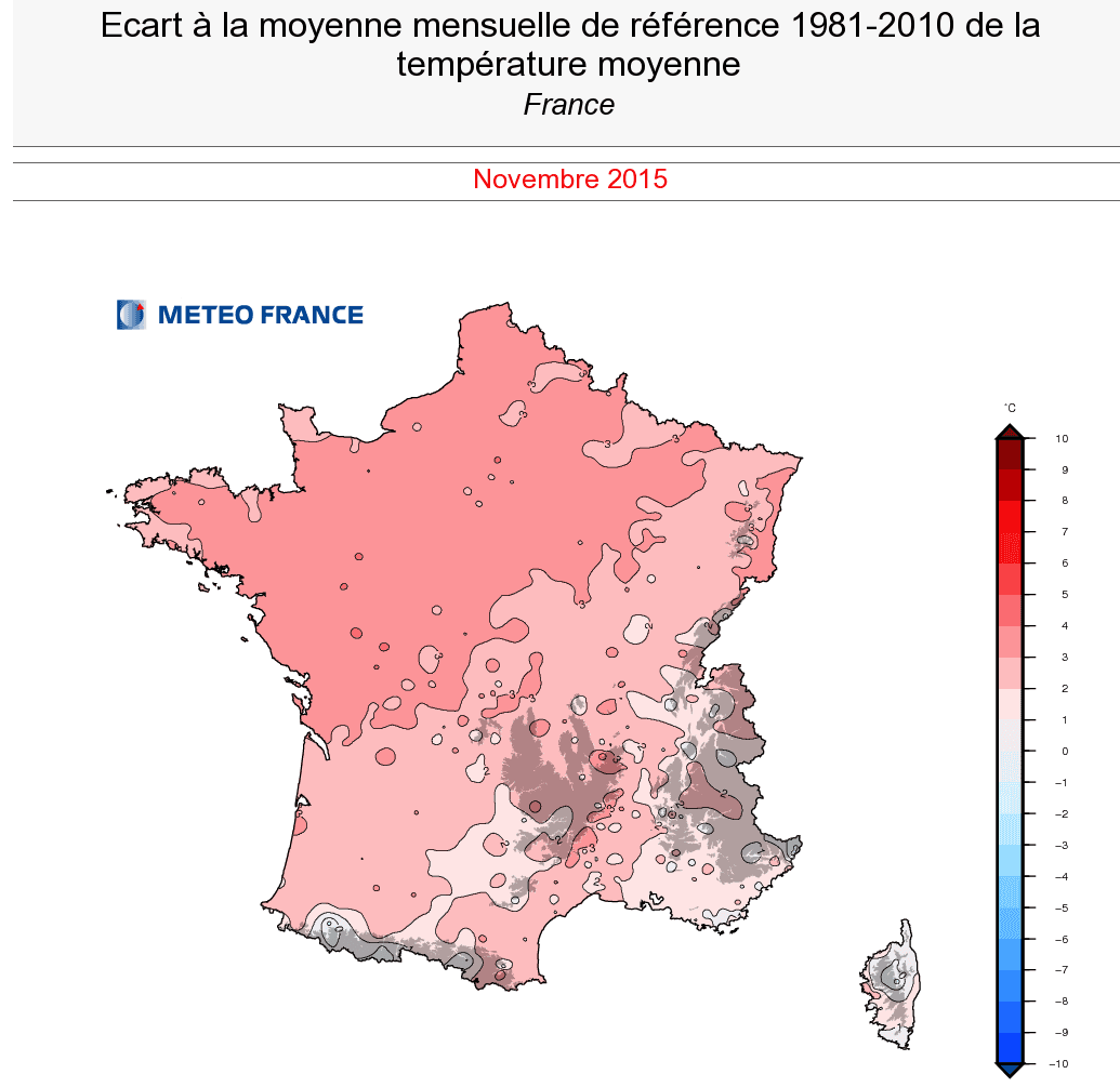Image d'illustration pour Bilan météo de novembre : très doux, assez sec et bien ensoleillé