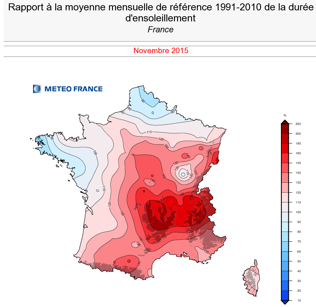 Image d'illustration pour Bilan météo de novembre : très doux, assez sec et bien ensoleillé