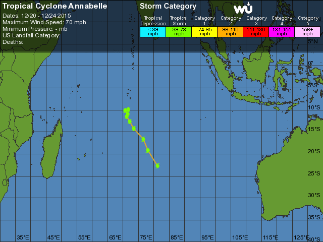 Image d'illustration pour Tempête en Océan Indien - Annabelle et Bohale évitent La Réunion