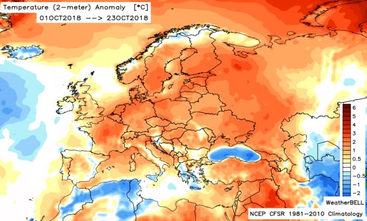 Image d'illustration pour Vers une année 2018 dans le TOP 3 des plus chaudes ?