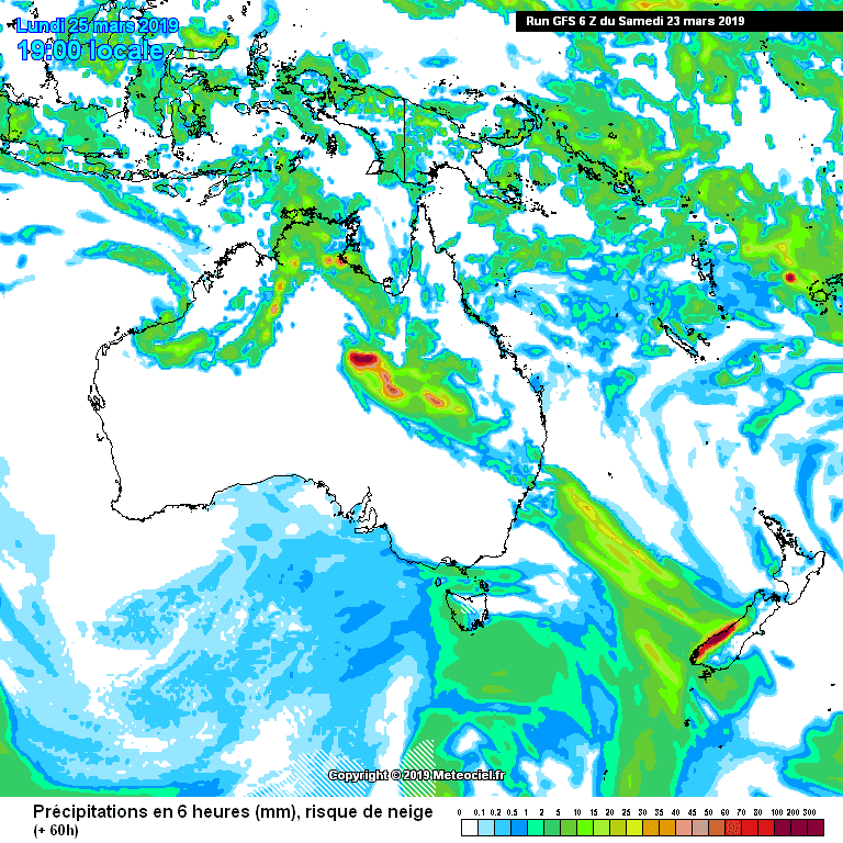 Image d'illustration pour Cyclones Trevor et Veronica - suivi et prévision