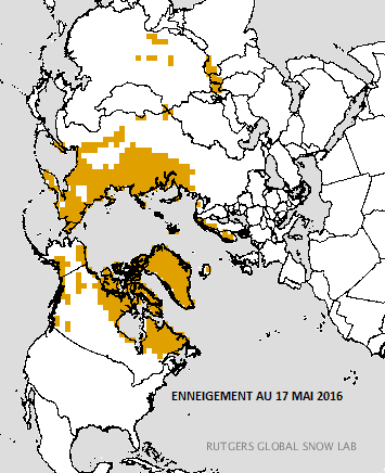 Image d'illustration pour L'enneigement au plus bas ce printemps sur l'hémisphère Nord