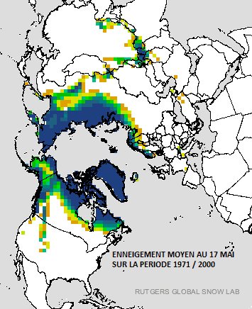 Image d'illustration pour L'enneigement au plus bas ce printemps sur l'hémisphère Nord