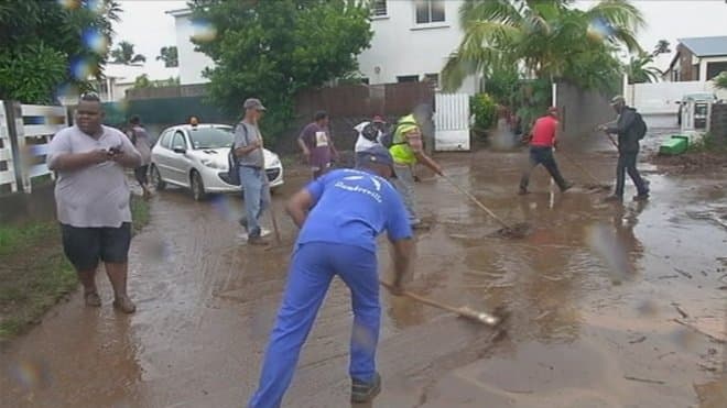 Image d'illustration pour Fortes pluies orageuses et inondations à La Réunion
