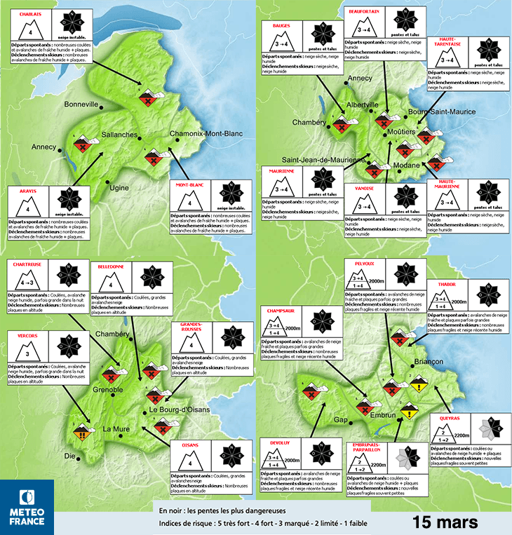 Image d'illustration pour Neige abondante en montagne : alerte aux avalanches sur les Alpes