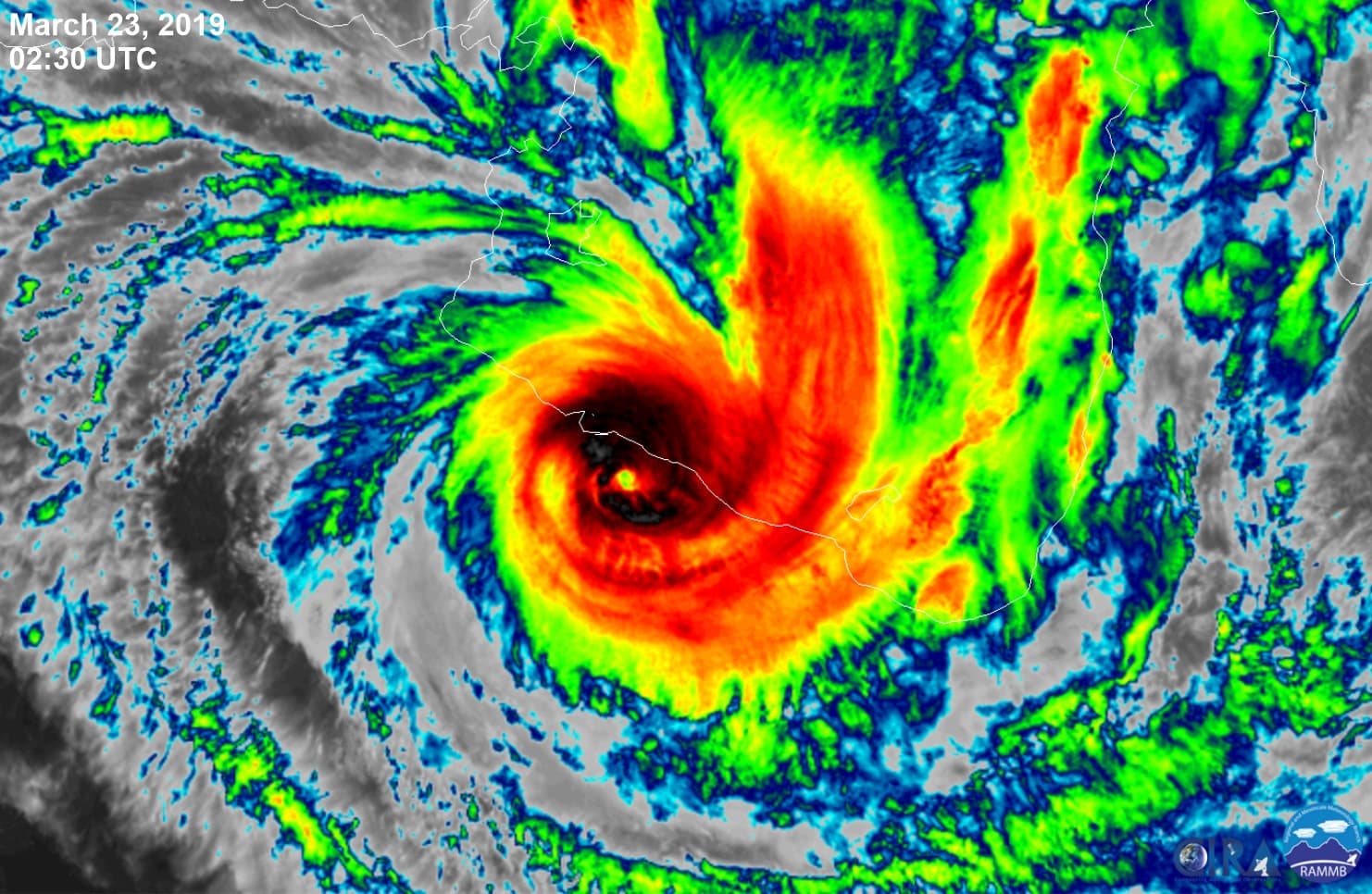 Image d'illustration pour Cyclones Trevor et Veronica - suivi et prévision