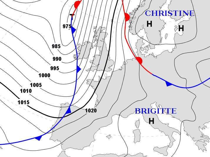 Image d'illustration pour Fort vent de Sud et autan à l'avant d'une dégradation