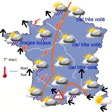 Episode de fortes pluies orageuses dans les régions de l'Est du Sud-est
