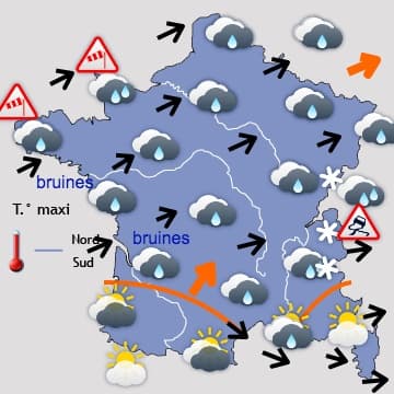 Menace de tempête pour le jour de l'An