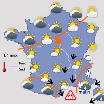 Toujours pas de journées rellement printanières en vue !