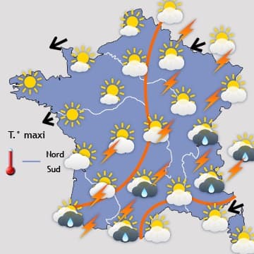 Retour progressif de la chaleur et des orages
