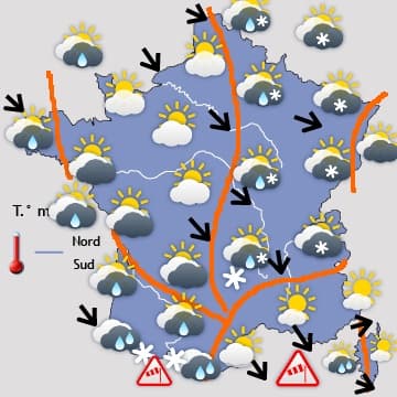 Gabriel : tempête puis neige...