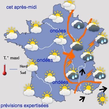 Plusieurs vagues orageuses marquées en vue
