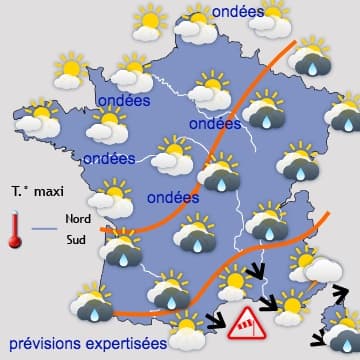 Retour progressif d'un courant océanique