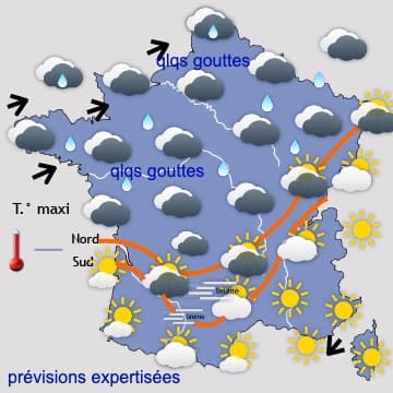 Parenthèse plus perturbée, avant le retour de l'anticyclone