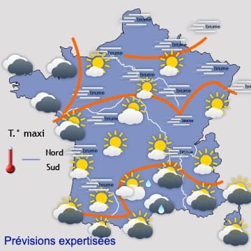 Retour du régime océanique perturbé et plus doux dés lundi