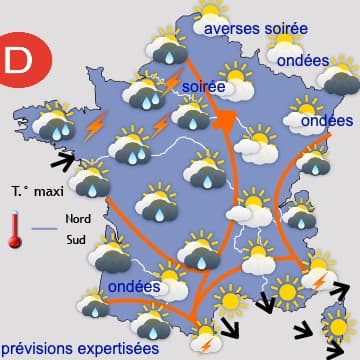 Multiplication des averses et amélioration à partir de dimanche